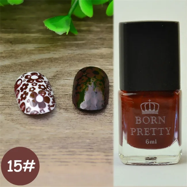 Pattern 15 BORN PRETTY 6 мл Лак для штамповки отклеивающийся лак для ногтей латексный 25 цветов лак для ногтей пластина для печати лак для штамповки DIY Инструменты для дизайна ногтей - Цвет: Pattern 15