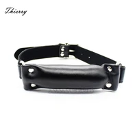 thierry soft leather padded pillow mouth gagslave dog bone harness bite gag pony playsex toys for couple bdsm sex products