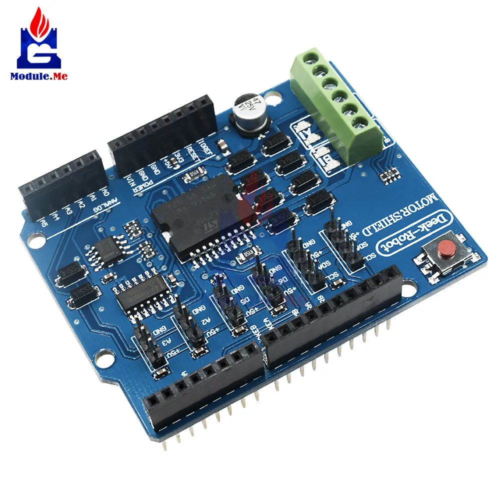 L298P L298 щит R3 драйвер двигателя постоянного тока Shiled плата для Arduino UNO модуль 2A двойной полный мост h-мост 2 пути реле 5 в 12 В