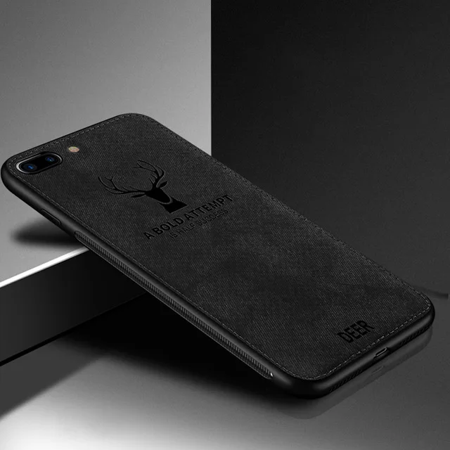 Black Cloth Texture Phone Case For OPPO A57 A59 A73 F5 A77 F3 A79 A83 A1 A3 A5 A7 F7 A9 F9 A7X K1 K3 Reame X Animal Back Case Cover - Цвет: Black