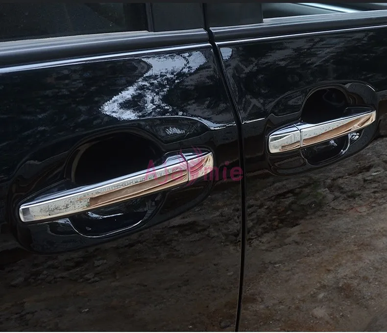 #304 нержавеющая сталь Стайлинг автомобиля крышка дверной ручки верхняя отделка