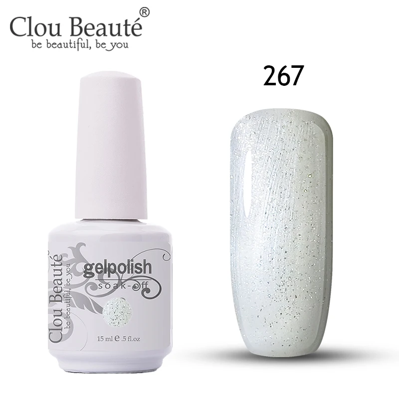 267 Гель-лак для ногтей Clou Beaute, 15 мл, 40 цветов, СВЕТОДИОДНЫЙ УФ-Гель-лак для ногтей, полуперманентный впитывающий гель, лак, эмаль, УФ-Гель-лак - Цвет: 267