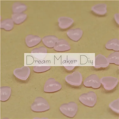 Jelly Pink 4 мм/6 мм/8 мм DIY Подвеска Аксессуары для ювелирных изделий кабошон купола Круглые Капли в форме сердца прозрачные бусины с клеем - Цвет: Jelly Pink