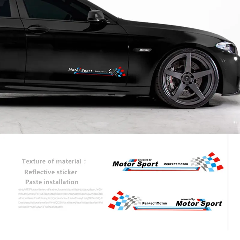 2pcs M Performance car side decoration sticker for bmw E38 E39 E46 E53 E60 E61 E64 E70 E71 E85 E87 E90 E83 F10 F20 F21 F30 F35 | Автомобили