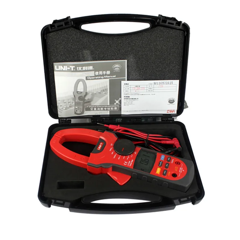 

UNIT UT209A Digital Clamp Multimeter 1000A 1000V True RMS Clamp Meter UNI-T Ammeter Voltmeter LCD Backlight Ac Dc Current Clamp