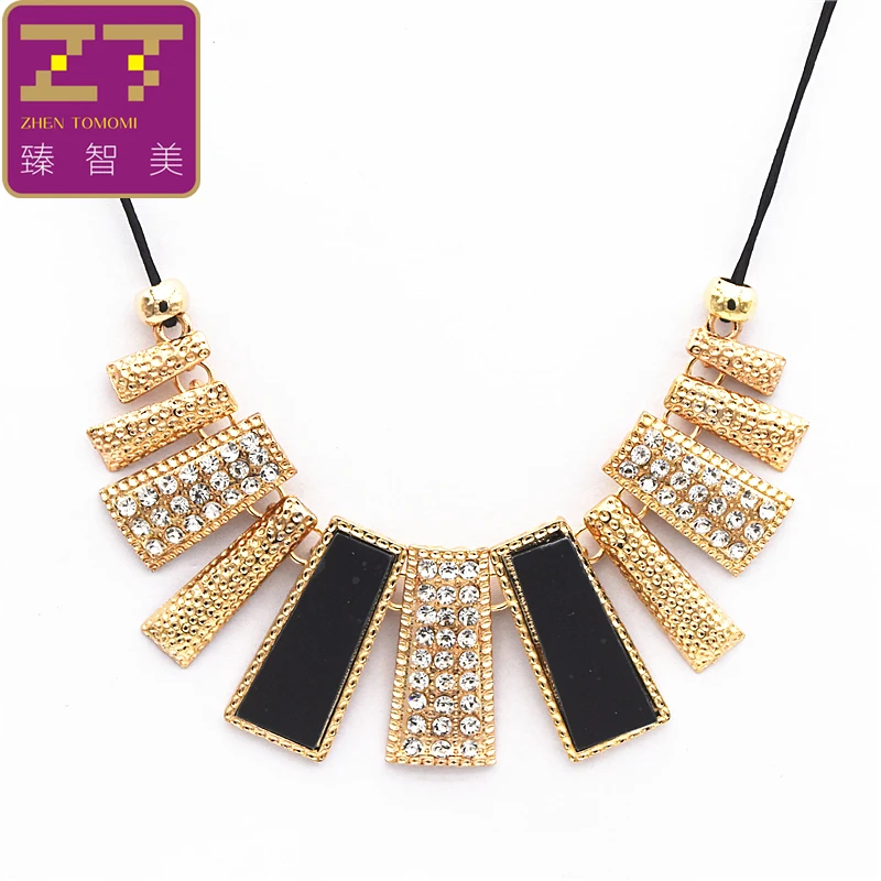 2017 ожерелье колье Мода Дизайн эмали нагрудник плетеная веревка Сеть Кристалл