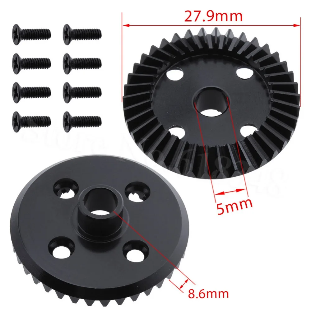 

2pcs Metal Diff Differential Gear 38T Drive Gears Aluminum for WLtoys 1/18 A949 A959 A969 A979 K929 A959B A949-23 Upgrade Parts