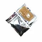 100 шт.лот, алюминиевая фольгапрозрачная сумка, самозакрывающиеся Упаковочные пакеты на молнии, закрывающиеся майларовые пакеты на молнии, сумка для упаковки продуктов, 21 Размер