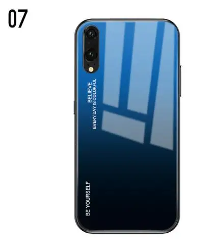 07 Для samsung Galaxy A10 A20 A30 A40 A50 A60 A70 Galaxy S10 Plus S10e чехол из закаленного стекла цветной защитный чехол для телефона - Цвет: 07