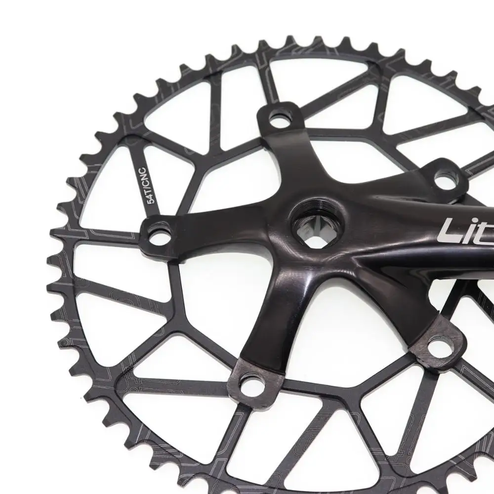 Шатун цепи Litepro 130 BCD полный полый 50 T/52 T/54 T/56 T/58 T Односкоростной велосипед широкий узкий цепной круг 130bcd