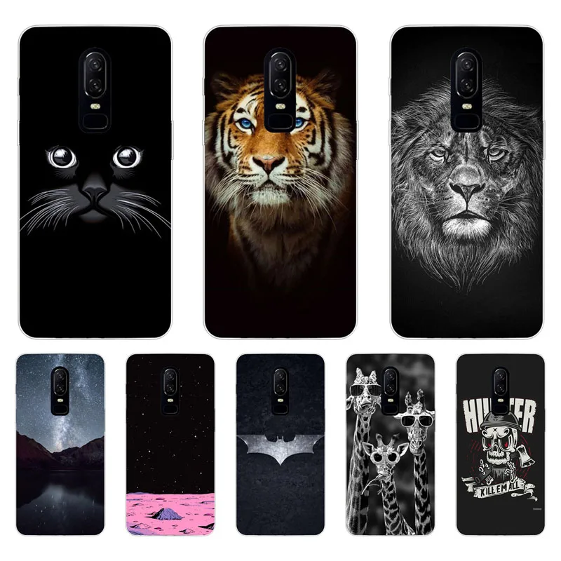 Чехол OnePlus 6 мягкая задняя крышка из ТПУ с изображением пейзажа кремния для One Plus