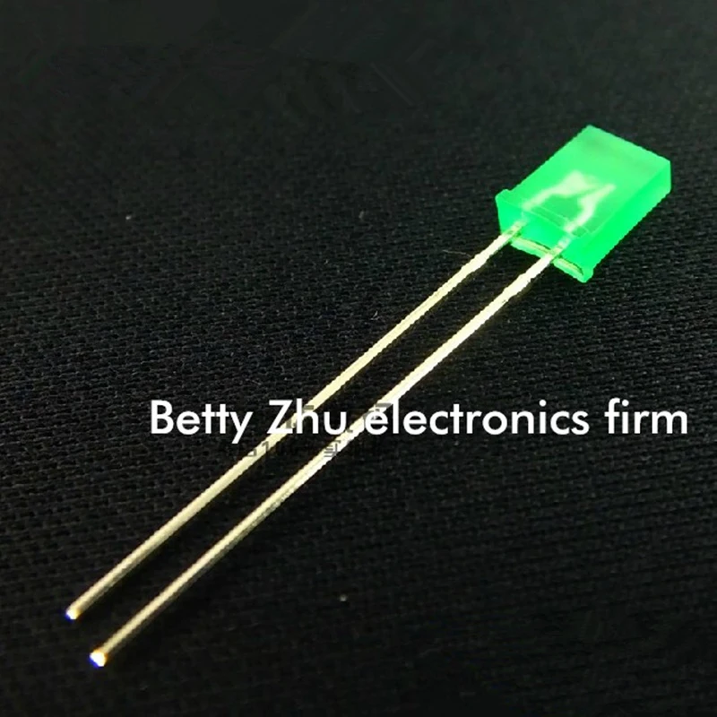 

50PCS/LOT LED light-emitting diode quads 2 * 3 * 4mm green shell green light
