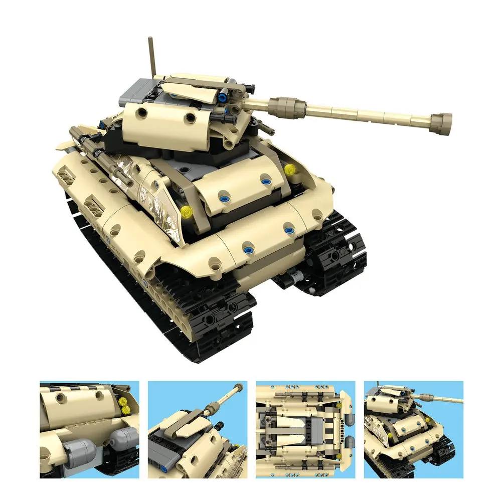 MoFun-13009 2,4G 4H usb зарядка строительный блок имитация военный автомобиль 538 шт. DIY электрическая Радиоуправляемая машина для детей