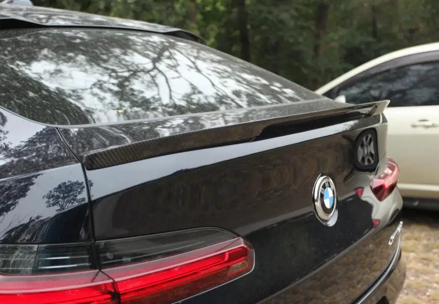 Спойлер для BMW G02 X4 P style высокое качество углеродное волокно задний спойлер