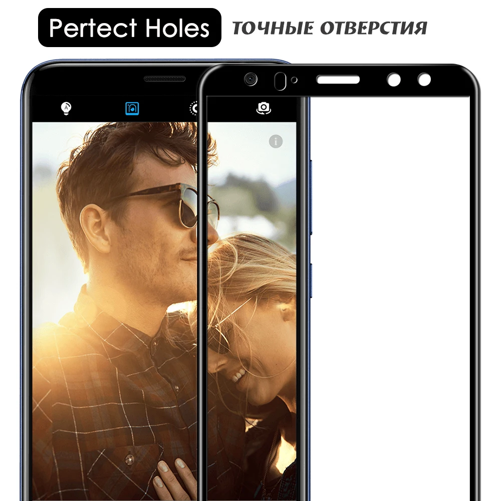 5D закаленное стекло для Huawei Mate 10 Lite с изогнутыми краями полное покрытие P20 Pro/ P10 Plus