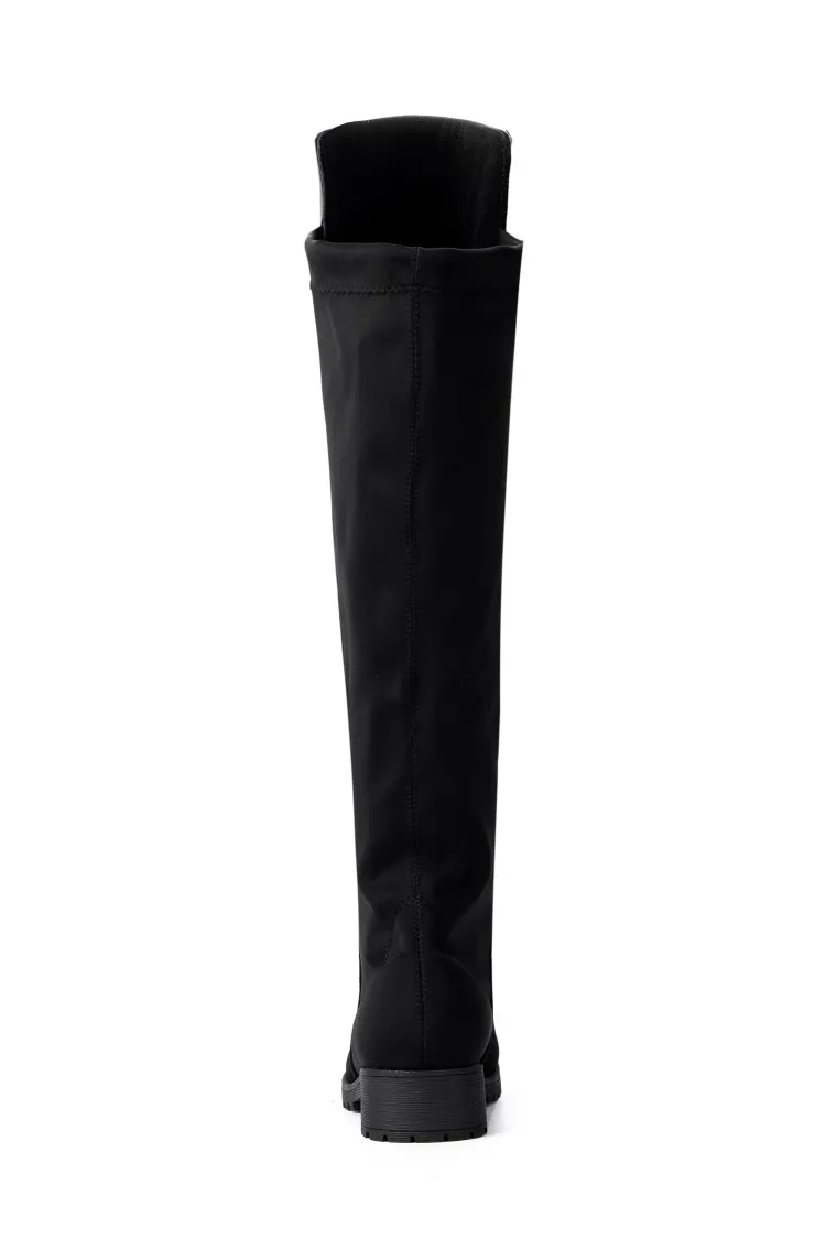 Г. Botas Mujer, большой размер 34-43, фирменный дизайн, Лоскутные цвета, ботфорты выше колена на толстой подошве, на платформе, тонкие длинные, зима-осень 7330