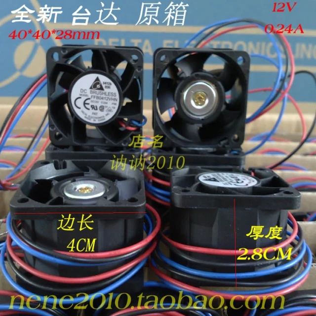 Новый оригинальный Delta 4 см FFB0412VHN F00 12 В 0.24A40*40*28 мм вентилятор охлаждения