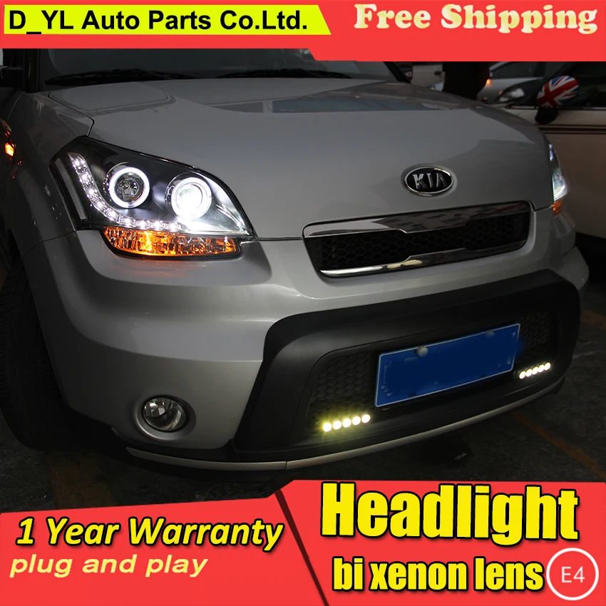Автомобильная фара DY_L для стайлинга Kia Soul 2010 2013 светодиодный светодиодные фары DRL