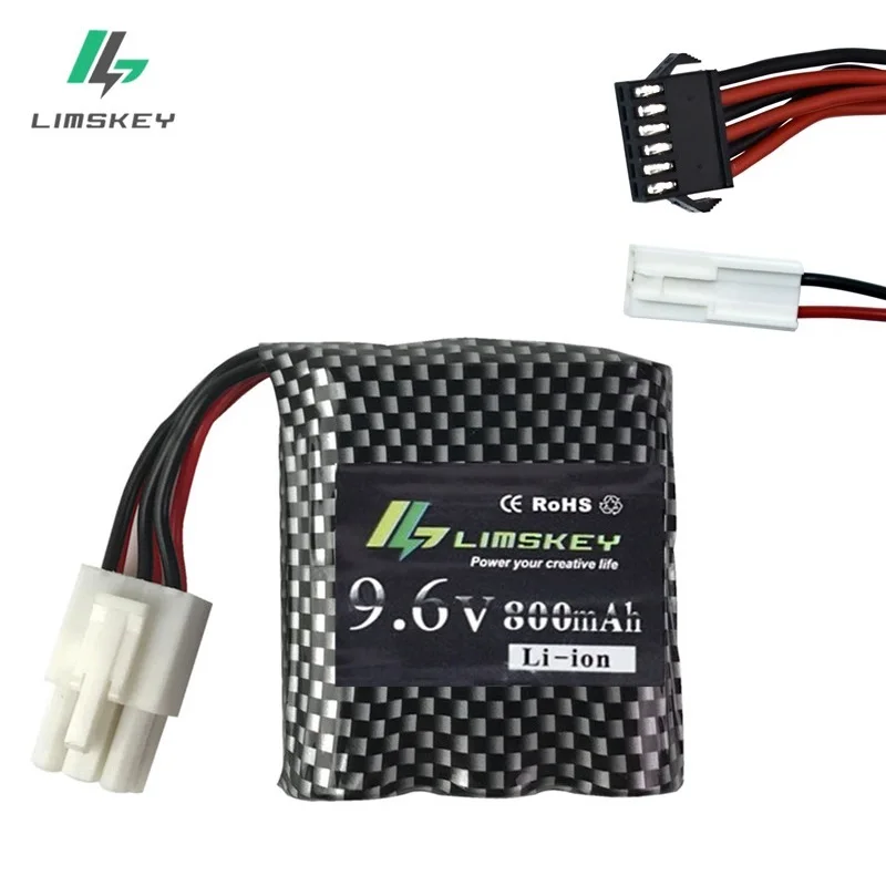 9,6 V 800mAh литий-ионная аккумуляторная батарея для 9115 9116 S911 S912 RC грузовик RC автомобиль аккумулятор 9,6 v Перезаряжаемые батарея