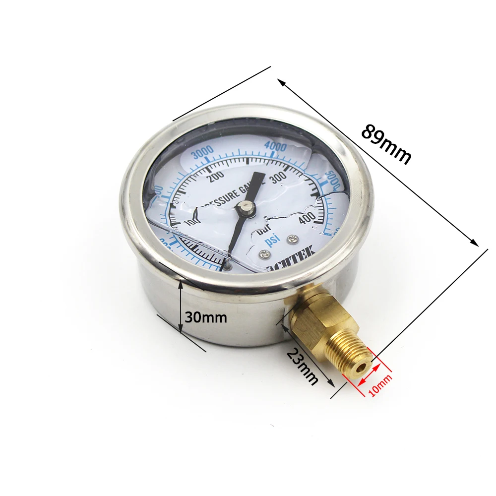 PCP Пейнтбол Airsoft высокое Давление 2 5 ''масло/заполненные жидкостью датчики 63 мм