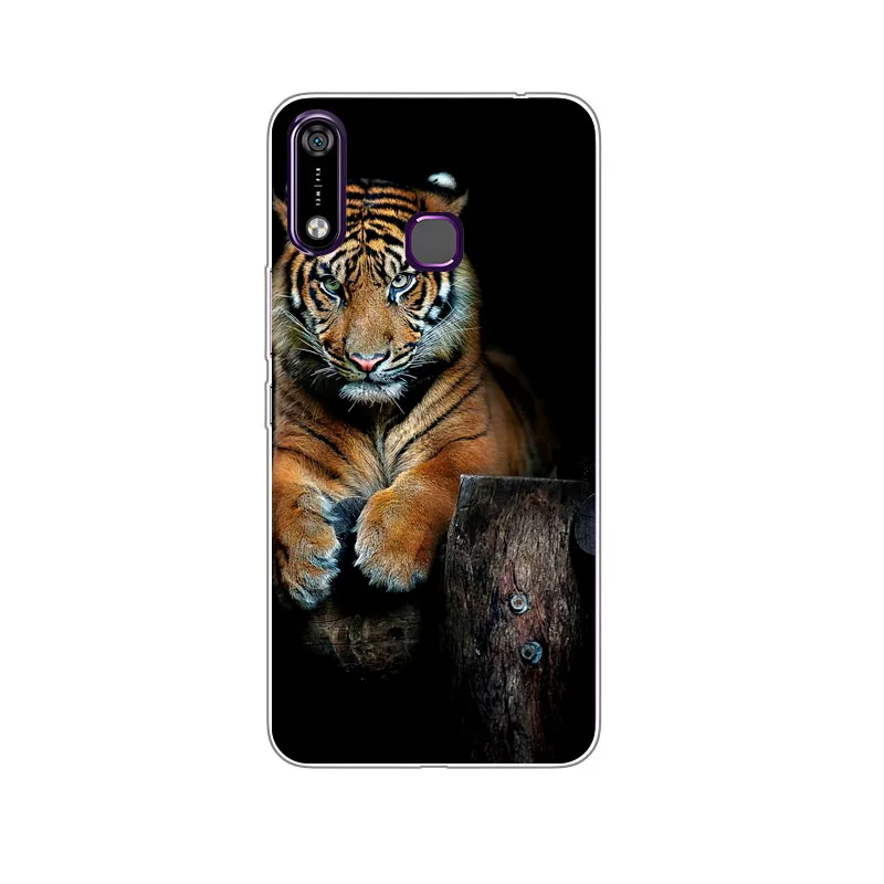 Чехол Infinix Hot 7X624 силиконовый чехол с изображением волка мягкая задняя крышка из