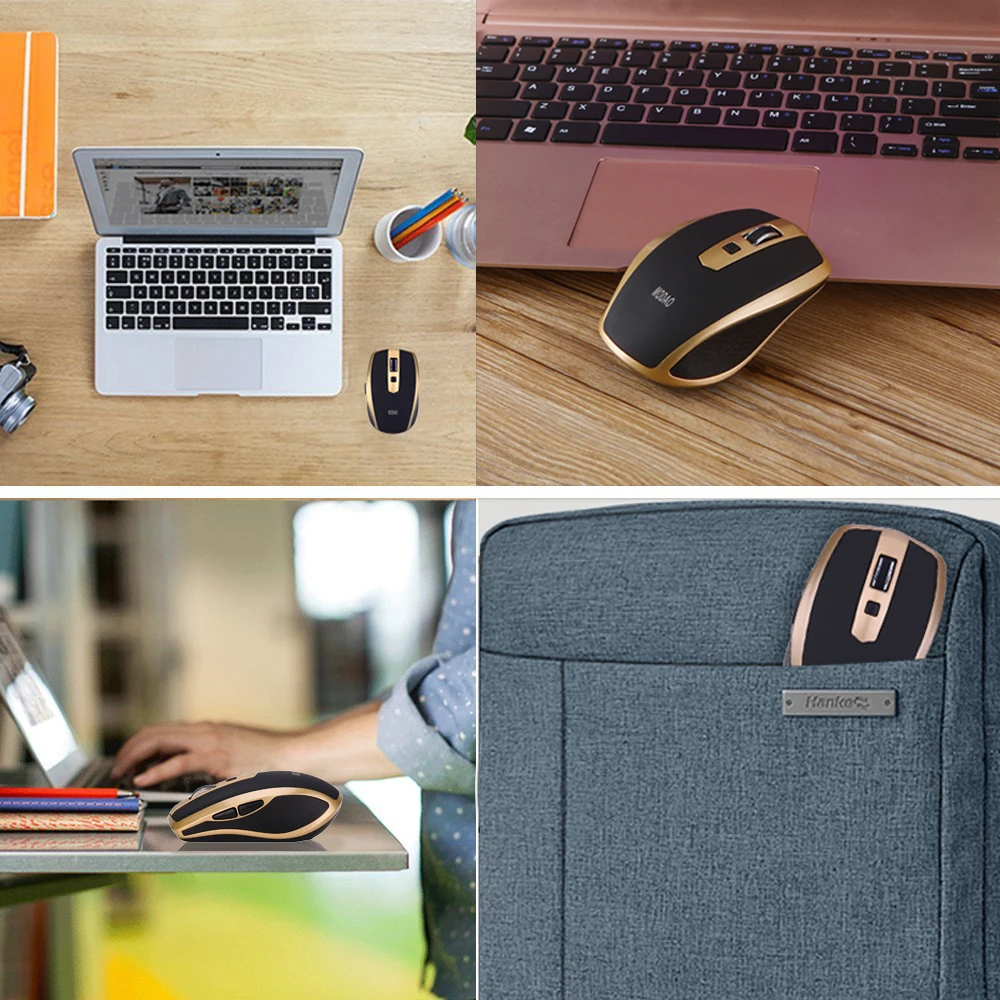 Landas Беспроводная bluetooth-мышка USB для Windows компьютерные настольные компьютеры Мыши Mause для Android Tablet 3 Регулируемая dpi 800 1200 1600