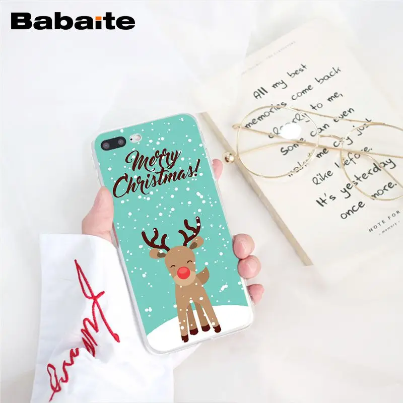 A15 Babaite год Рождество олень Санта чехол для телефона для iphone 11 Pro 11Pro Max 8 7 6 6S Plus X XS MAX 5 5S SE XR - Цвет: A15