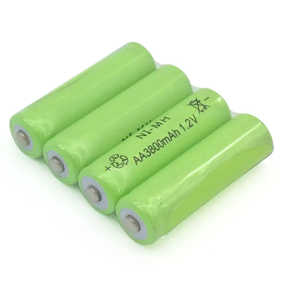 4 шт новый бренд AA 3800 mah 1 2 v батарея Аккумуляторная для дистанционного управления игрушечная лампа