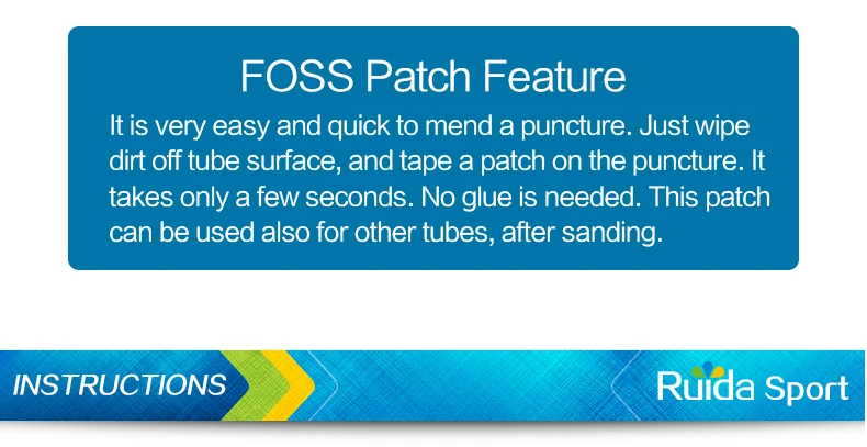 FOSS 6 шт./компл. велосипедный заплата для ремонта шин ремонт инструмент MTB дорожный велопокрышки ремонт Pad инструмент внутренние parches bicicleta велосипедный ремонт инструмент