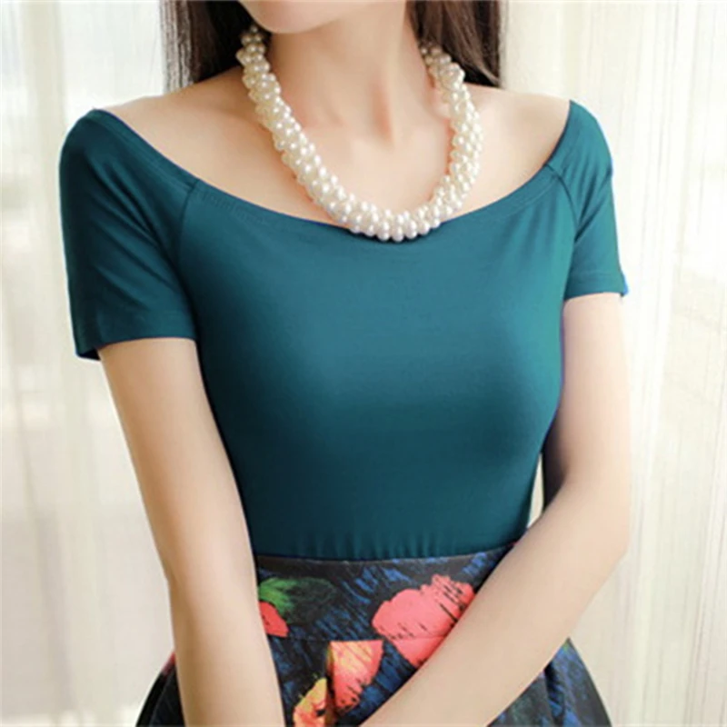 Женская хлопковая футболка с коротким рукавом черный белый красный серый синий