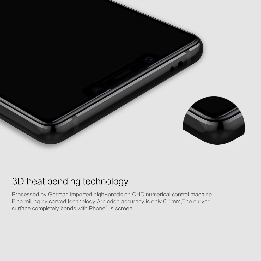 3D закаленное стекло для Xiaomi Mi8 SE полное покрытие защита экрана Nillkin CP + Max |