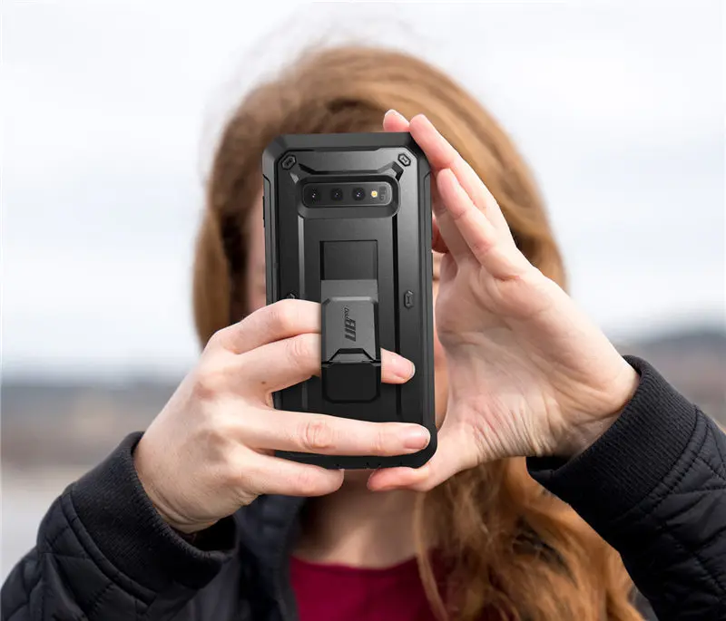 SUP чехол UB Pro для samsung Galaxy S10 чехол 6,1 дюймов полный корпус прочная подставка чехол Чехол без встроенной защиты экрана