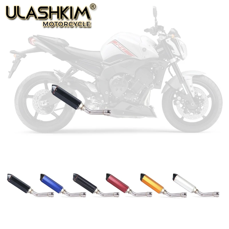 Motorcycle Full System Exhaust Escape Muffler Middle Connect Link Pipe Slip On For YAMAHA FZ1 FZ1N FZ1000 2005 to DB-KILLER