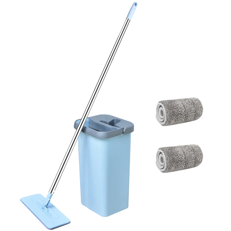 1 mop 2 mop cloth Congis Squeeze Lazy вращающаяся швабра ведро с подушечками из микрофибры Ручная стирка Волшебная самоэкструдирующаяся для мытья пола кухни - Цвет: 1 mop 2 mop cloth