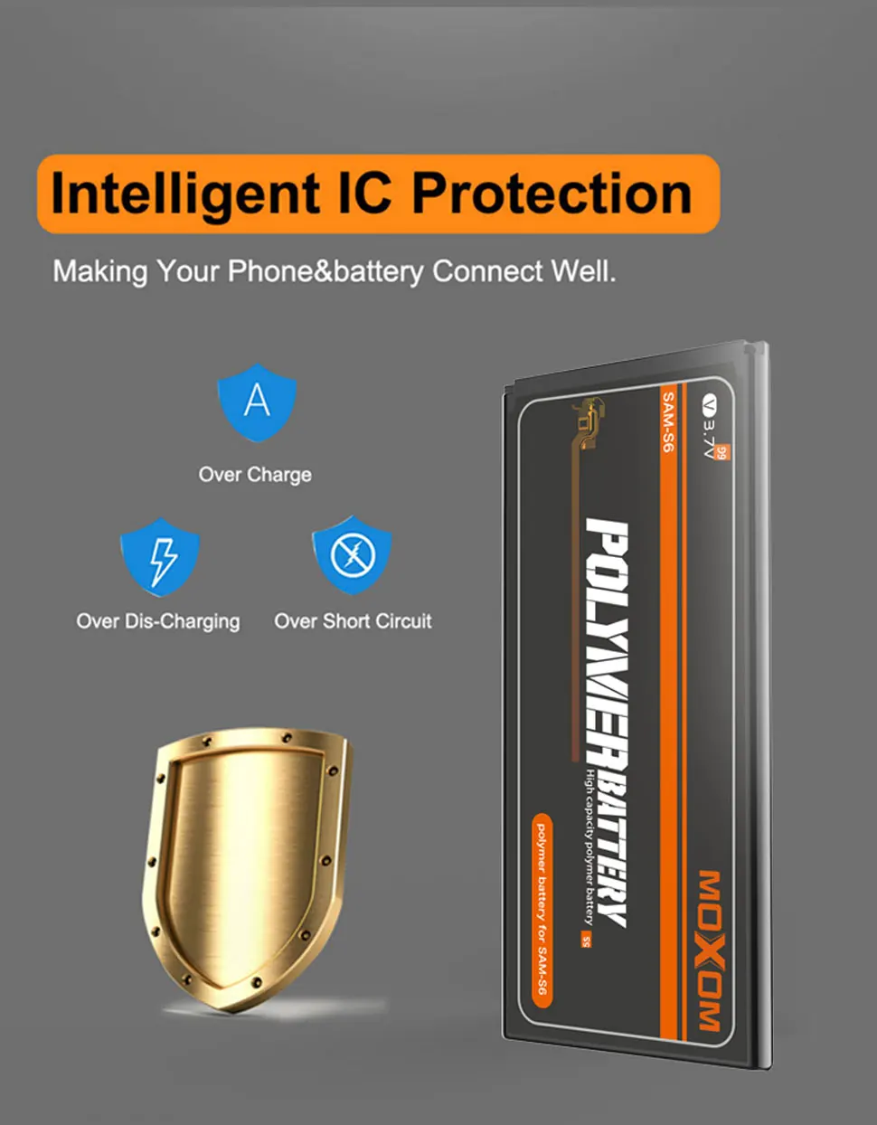 MOXOM EB-BG920ABE аккумулятор для телефона samsung Galaxy S6 G920 G920F G920i G9200 G9208 2800 мАч Сменные Аккумуляторы