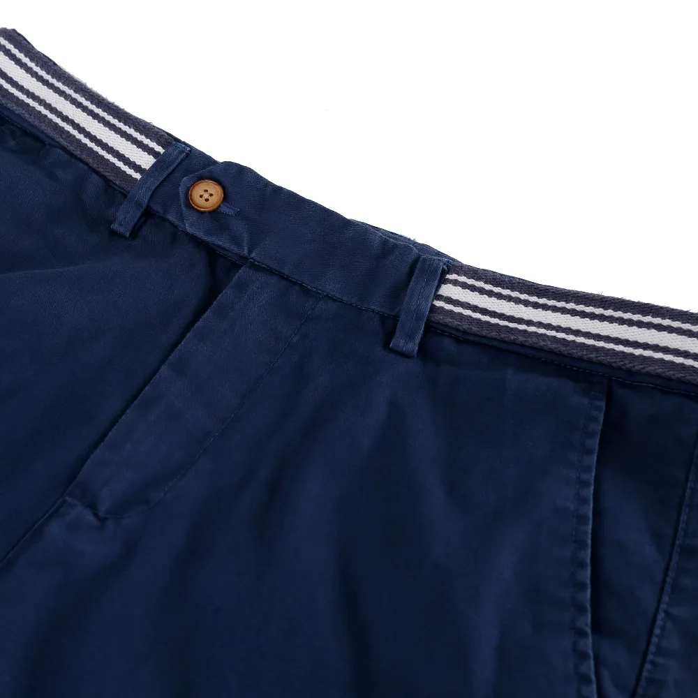 2017 Мужской ремень дизайн темно-синие летние по колено Шорты Брюки Модные