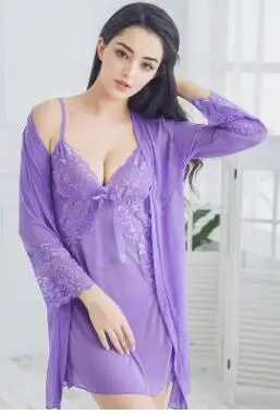 Халат халатик Вес 40-70 кг Большие размеры халат setsbathrobe женщины белье роковой пижамы халат и платье вечернее платье халат 003 - Цвет: model 4