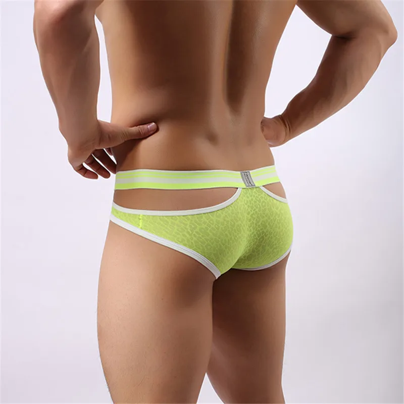 Сексуальное кружевное белье для мужчин дешевые Чехол Мужские трусы мужские