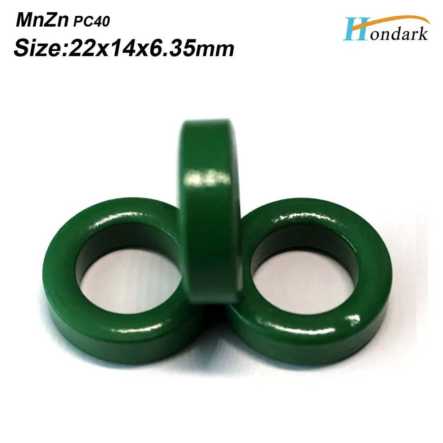 22X14X6.35mm inductor core isolator ferrite ring cable wires EMI filter RF choke bead MnZn 200pcs/lot | Обустройство дома