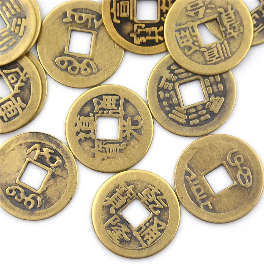 10PCS/Set Home Decor Chinese Feng Shui Coins Brass For Wealth And Success Lucky | Дом и сад