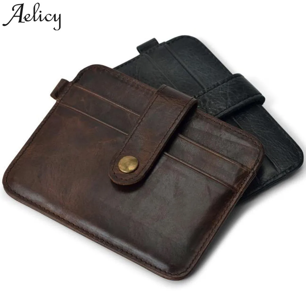 Aelicy горячая распродажа мужской кошелек Тонкий держатель для кредитных карт мини