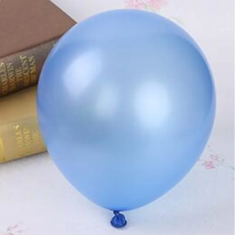 

New Year Blue Balloons 50pcs 10 Inch Pearl Latex Inflatable Helium Ballons Birthday Party Decoration Wedding Baby Shower Supplie