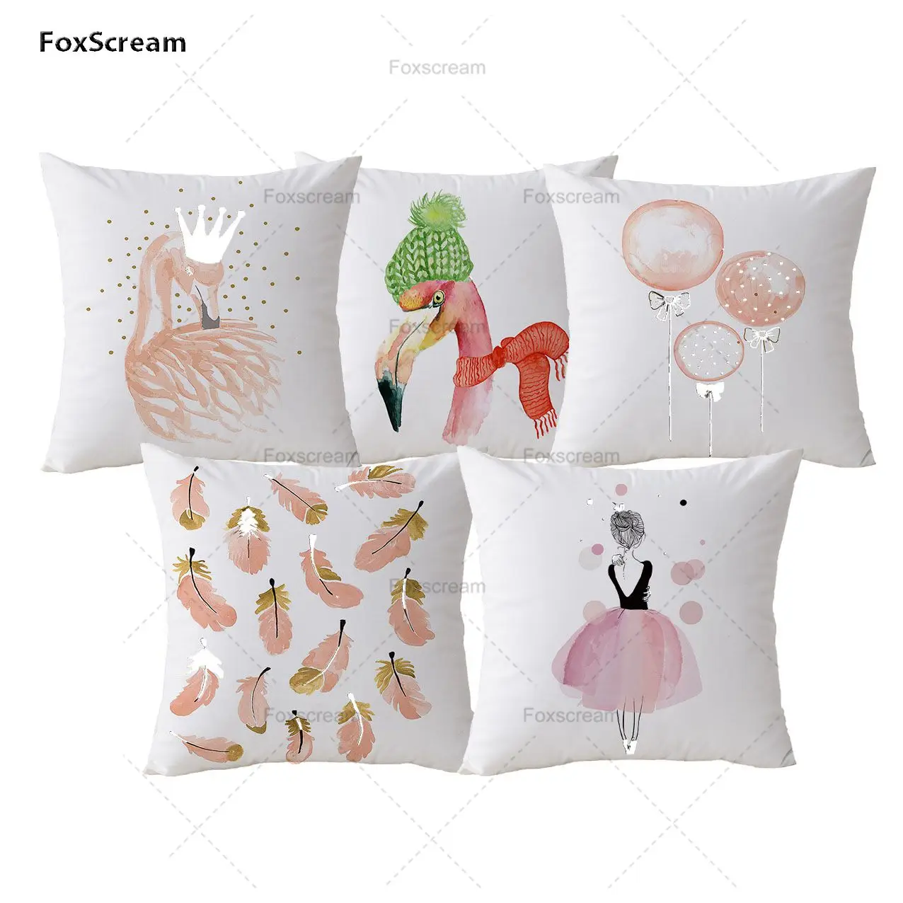 Милая Подушка &quotфламинго&quot наволочка для летней вечеринки украшения дома дня
