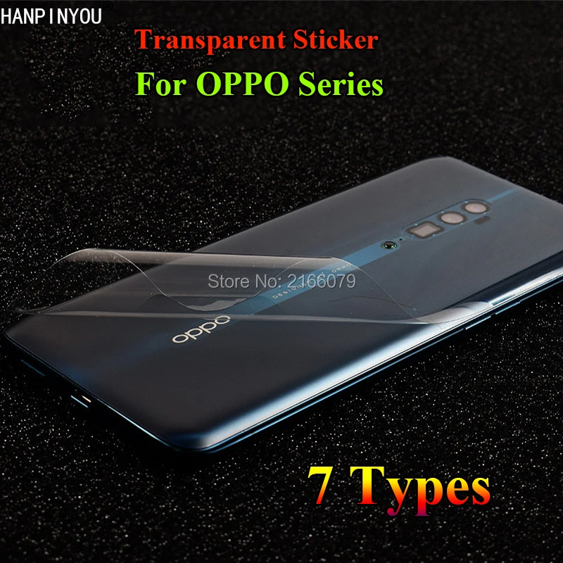 For OPPO Reno 10x zoom Find X R15 Pro A3 A5 Back Carbon Fiber / Grid Sticker Durable Transparent Screen Protector Film |