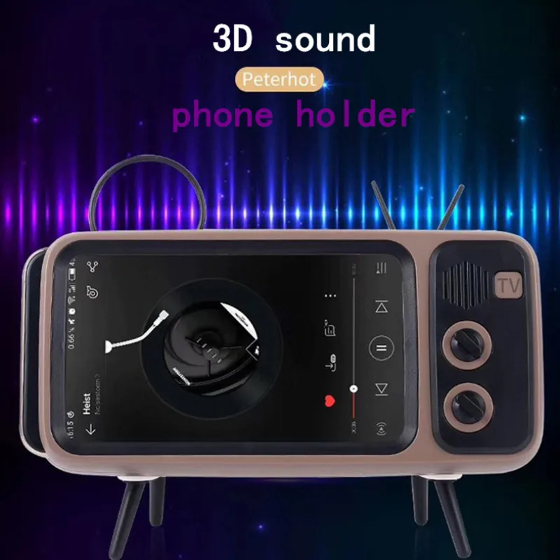 Детский Ретро Мини ТВ Настольный многофункциональный держатель для телефона DIY с