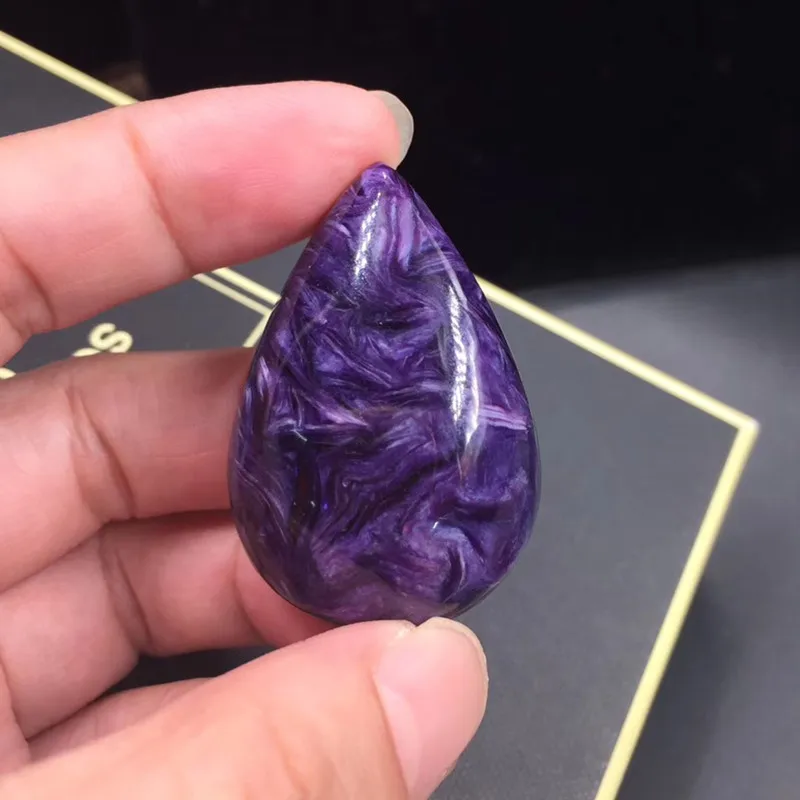 100% Real Natural Russian Charoite Beads Pendant AAA Quality 15-40 mm Necklace Charms For DIY Women Pendants Jewelry |