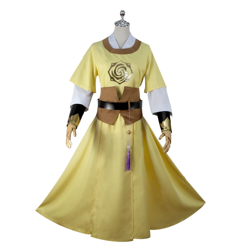 costume Mo Dao Zu Shi Jin Ling; Косплей; Grandmaster of Demonic Cultivation; аниме; костюм для косплея; золотой наряд; парик; обувь; одежда - Цвет: costume