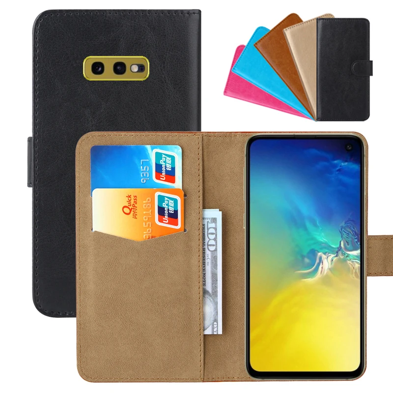 Роскошный чехол кошелек для Samsung Galaxy S10e Exynos 9820 Snapdragon 855 откидной Чехол из