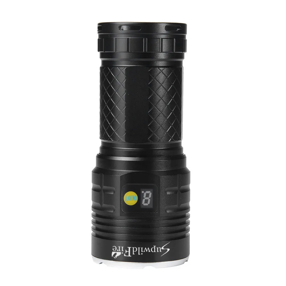 39000 Lumens SupwildFire 18 x XM-L T6 LED Power Digital Display Hunting Flashligt Camping Waterproof Rechargeable#3N19