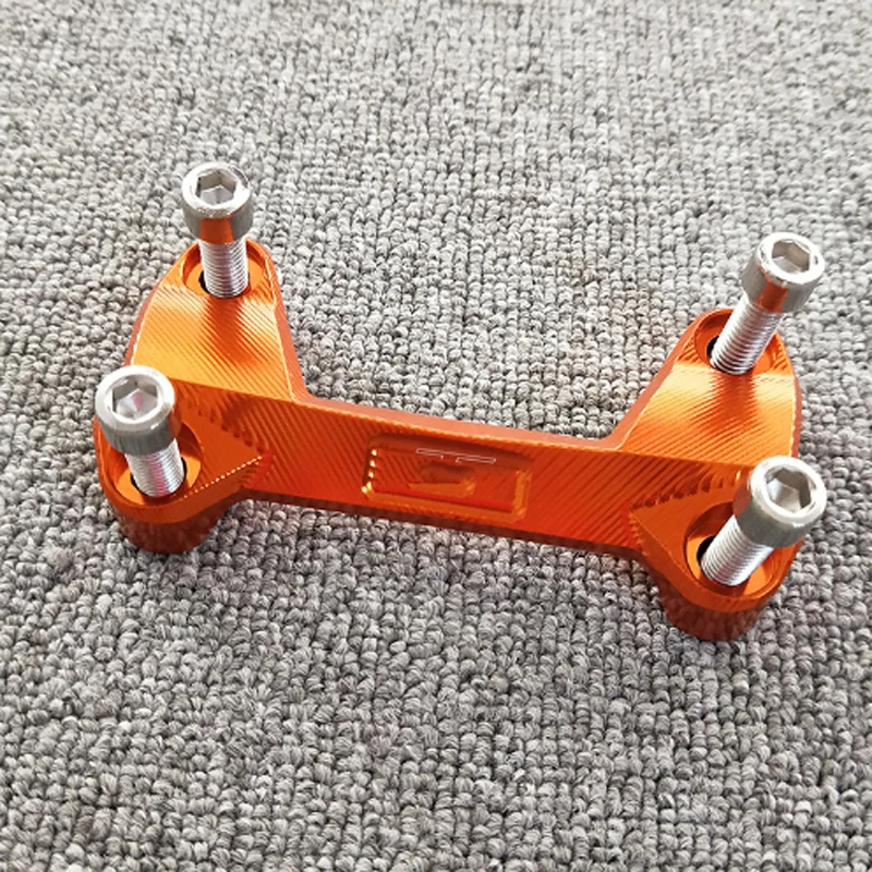 Mansuo оранжевый мотоцикл CNC алюминиевый руль стояки Верхняя Крышка зажим подходит